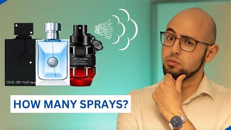 how many sprays of edt|how many sprays should i apply.